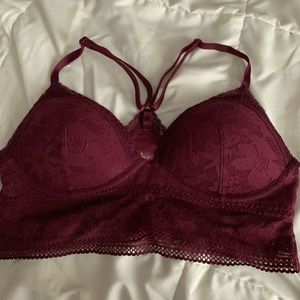 Maroon bralette